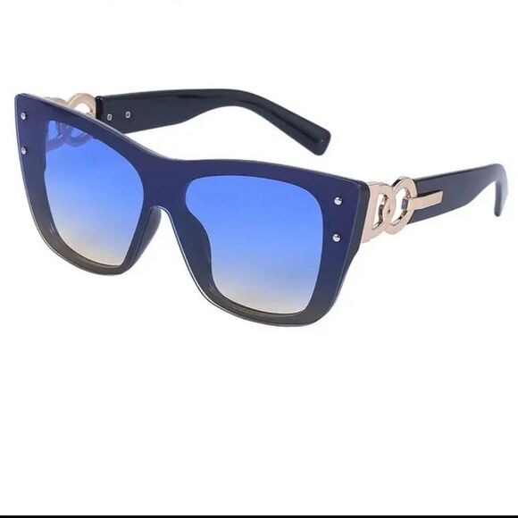Unbranded Accessories - Stylish Oversized Cat Eye Sunglasses for Women - Gradient Lenses Multico…​